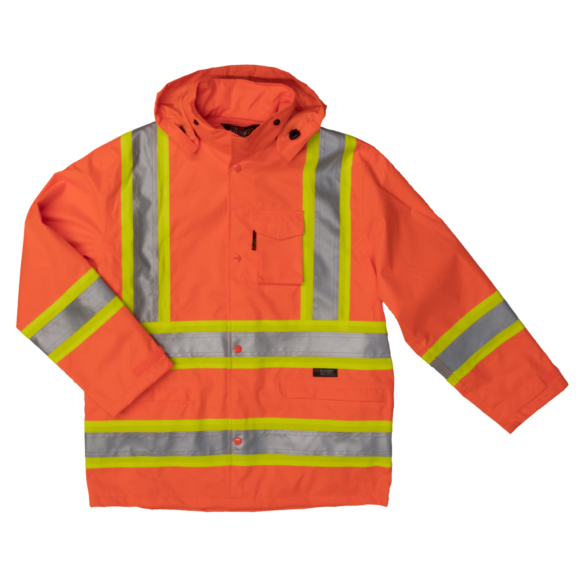Picture of Tough Duck S372 SAFETY RAIN JACKET